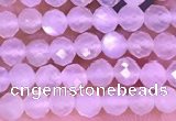 CTG1353 15.5 inches 4mm faceted round white moonstone beads