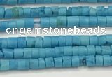 CTG1372 15.5 inches 1.5*2mm heishi tiny blue turquoise beads