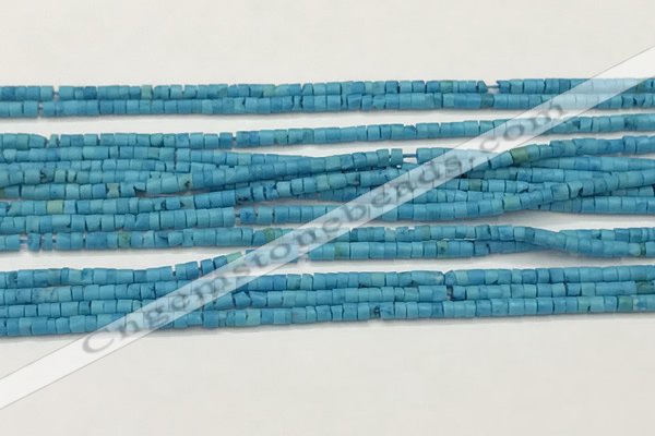 CTG1372 15.5 inches 1.5*2mm heishi tiny blue turquoise beads