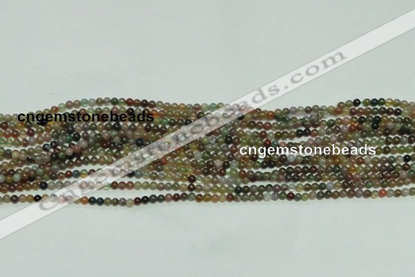 CTG139 15.5 inches 3mm round tiny Indian agate beads wholesale