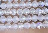 CTG1402 15.5 inches 2mm faceted round white moonstone beads wholesale