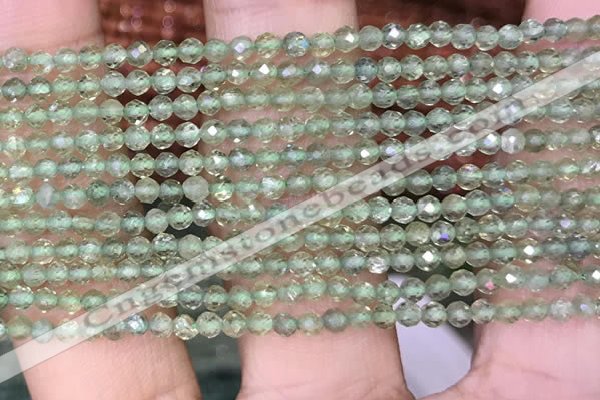 CTG1411 15.5 inches 2mm faceted round peridot beads wholesale