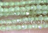 CTG1412 15.5 inches 2mm faceted round peridot beads wholesale