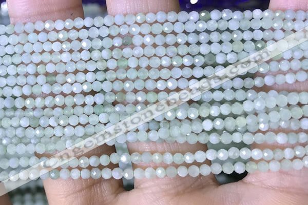 CTG1420 15.5 inches 2mm faceted round jade beads wholesale