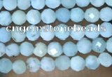 CTG1421 15.5 inches 2mm faceted round larimar beads wholesale