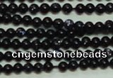 CTG143 15.5 inches 3mm round tiny blue goldstone beads wholesale