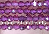 CTG1439 15.5 inches 2mm faceted round garnet beads wholesale