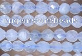 CTG1441 15.5 inches 2mm faceted round aquamarine beads wholesale