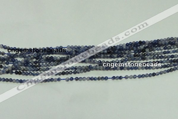CTG145 15.5 inches 3mm round tiny sodalite gemstone beads wholesale
