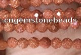 CTG1451 15.5 inches 2mm faceted round goldstone beads wholesale