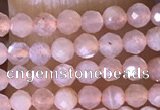 CTG1453 15.5 inches 2mm faceted round moonstone beads wholesale