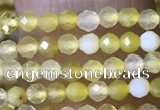 CTG1464 15.5 inches 2mm faceted round yellow opal beads