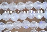 CTG1482 15.5 inches 3mm faceted round white moonstone beads