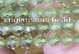 CTG1487 15.5 inches 3mm faceted round peridot gemstone beads