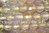 CTG1488 15.5 inches 3mm faceted round citrine gemstone beads