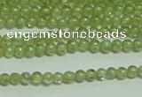 CTG149 15.5 inches 3mm round tiny peridot gemstone beads wholesale