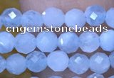 CTG1493 15.5 inches 3mm faceted round aquamarine beads wholesale