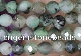 CTG1500 15.5 inches 3mm faceted round emerald gemstone beads