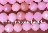 CTG1513 15.5 inches 3mm faceted round pink opal beads wholesale