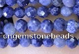 CTG1518 15.5 inches 3mm faceted round sapphire gemstone beads