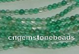 CTG152 15.5 inches 3mm round tiny green agate beads wholesale