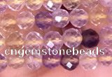 CTG1538 15.5 inches 4mm faceted round ametrine beads wholesale