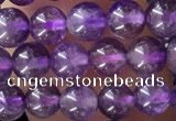 CTG1584 15.5 inches 4mm round amethyst gemstone beads wholesale