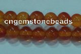 CTG16 15.5 inch 4mm round B grade tiny red agate beads wholesale