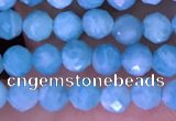 CTG1609 15.5 inches 3mm faceted round tiny amazonite beads