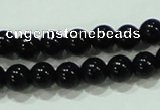 CTG18 15.5 inches 3mm round A grade tiny black agate beads