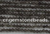 CTG200 15.5 inches 2mm faceted round tiny smoky quartz beads