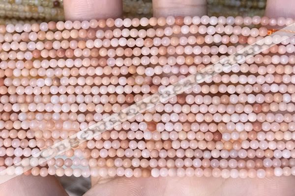 CTG2000 15 inches 2mm,3mm round pink aventurine jade beads