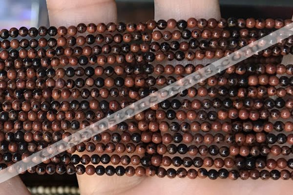 CTG2004 15 inches 2mm,3mm mahogany obsidian beads wholesale