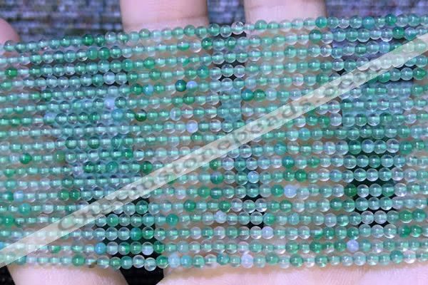 CTG2059 15 inches 2mm,3mm green agate gemstone beads