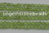 CTG206 15.5 inches 3mm faceted round tiny prehnite gemstone beads