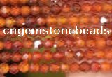 CTG2100 15 inches 2mm faceted round tiny quartz glass beads