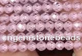 CTG2101 15 inches 2mm faceted round tiny quartz glass beads