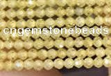 CTG2103 15 inches 2mm faceted round tiny quartz glass beads