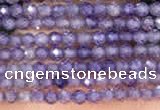 CTG2104 15 inches 2mm faceted round tiny quartz glass beads