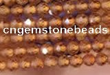 CTG2110 15 inches 2mm faceted round tiny orang garnet beads