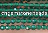 CTG2111 15 inches 2mm faceted round tiny quartz glass beads