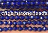 CTG2118 15 inches 2mm faceted round tiny quartz glass beads