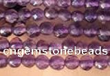 CTG2123 15 inches 2mm,3mm & 4mm faceted round amethyst gemstone beads