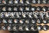 CTG2125 15 inches 2mm,3mm & 4mm faceted round hematite gemstone beads