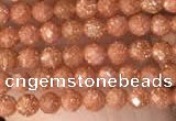 CTG2136 15 inches 2mm,3mm faceted round goldstone beads