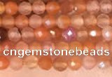 CTG2142 15 inches 2mm,3mm faceted round golden sunstone beads