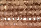 CTG2156 15 inches 2mm,3mm faceted round white moonstone beads