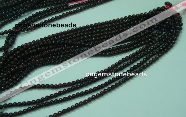 CTG22 15.5 inches 3mm round B grade tiny garnet beads wholesale