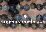 CTG2211 15 inches 2mm,3mm faceted round blue tiger eye beads