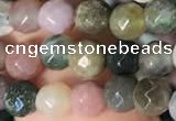 CTG2220 15 inches 2mm,3mm & 4mm faceted round Indian agate beads